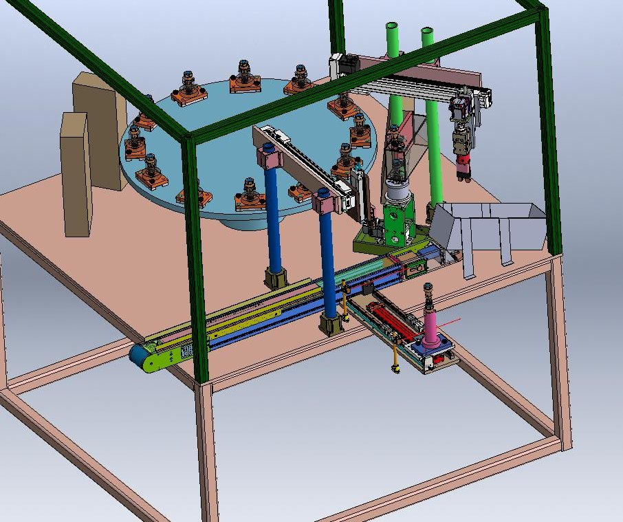 12-station rotary test machine with new servo loading gantry